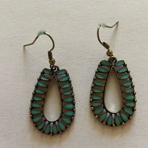 World Market | Turquoise Loop Earrings